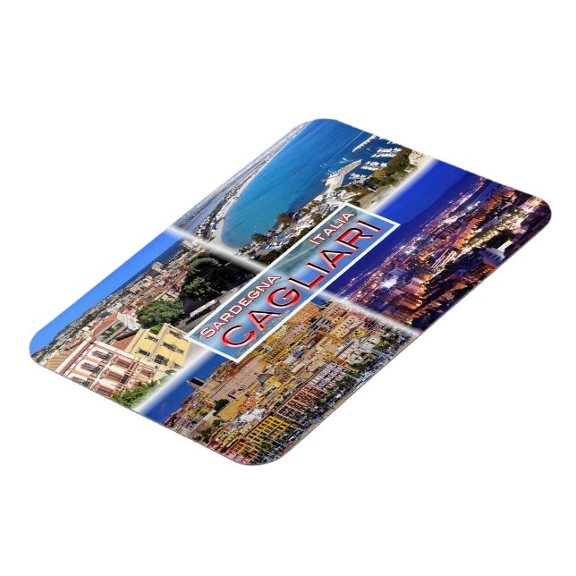 Magnet Flexible IT2027 Europe - Italie - Sardaigne - Cagliari - Ha (Côté Gauche)
