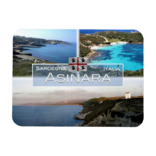 Magnet Flexible IT Italie - Asinara - Père Noël Teresa Gallura -