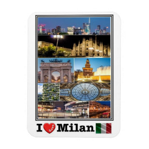 Magnet Flexible IT Italie - Milan - I Love Mosaic -