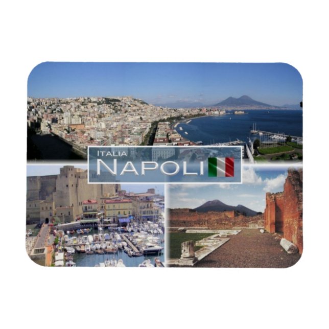 Magnet Flexible IT Italie - Napoli - Castel dell'Ovo - (Horizontal)