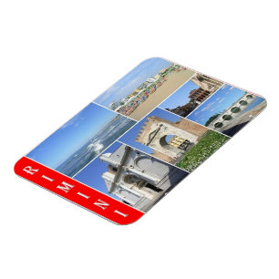 Magnet Flexible Italie - Émilie Romagne - Rimini - Mosaïque -
