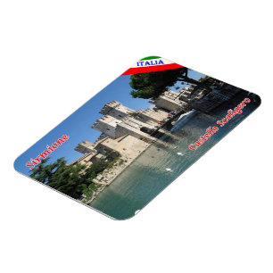 Magnet Flexible Italie - Lac de Garde - Sirmione - Château de Sca