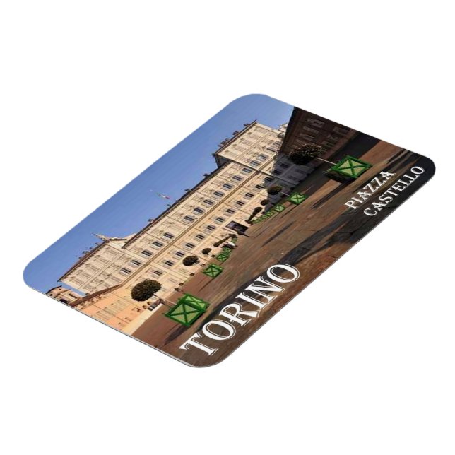 Magnet Flexible Italie - Piémont - Torino - Castle Carré - (Côté Gauche)