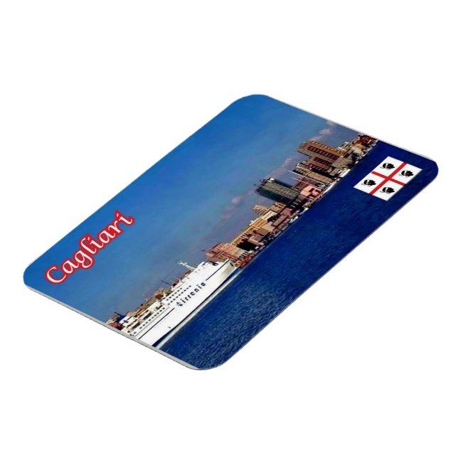 Magnet Flexible Italie - Sardaigne - Cagliari - Port - (Côté Gauche)