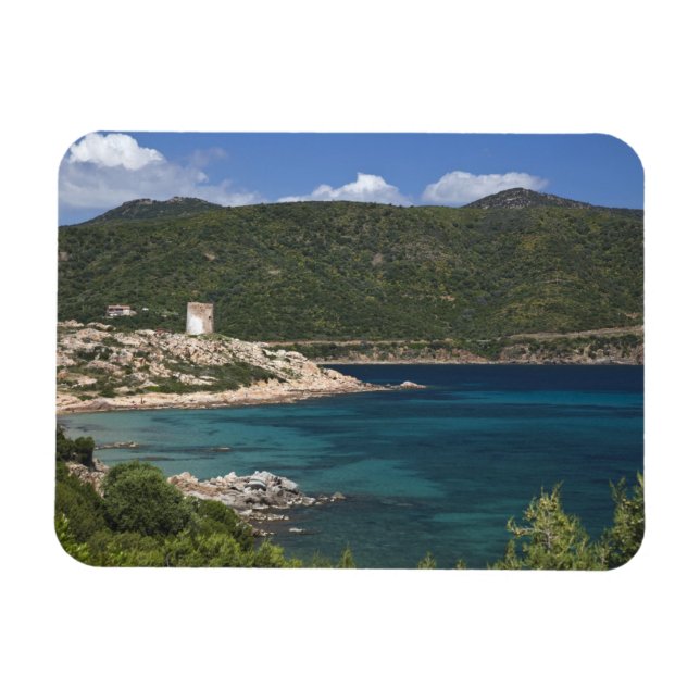 Magnet Flexible Italie, Sardaigne, Teulada. Tour espagnole. (Horizontal)