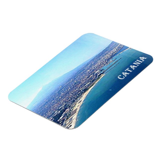 Magnet Flexible Italie - Sicile - Catane - Etna - (Côté Gauche)