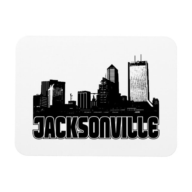 Magnet Flexible Jacksonville Skyline (Horizontal)