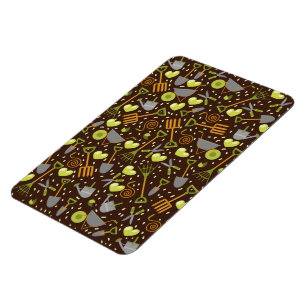 Magnet Flexible J'adore le jardinage (version fond sombre)