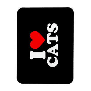 Magnet Flexible J'adore les chats - J'adore les chats J'aime les c