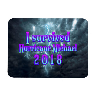 Magnet Flexible J'ai survécu à l'ouragan Michael