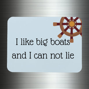 Magnet Flexible J'Aime Big Boats Stateroom Funny Cruise Door