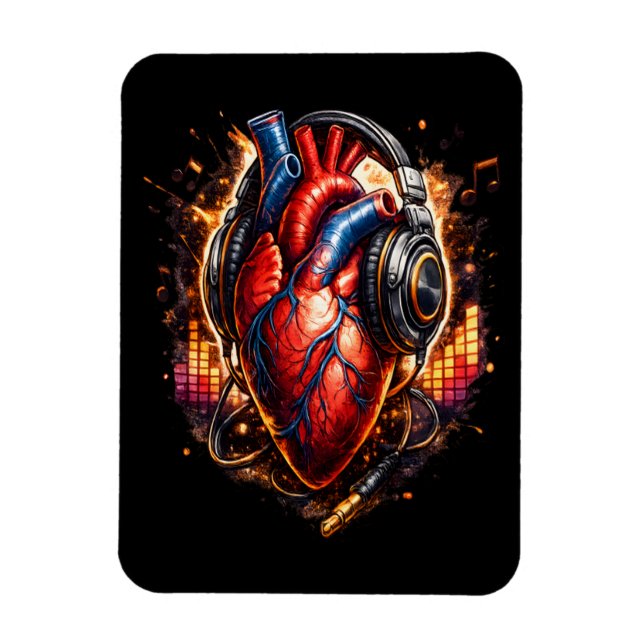 Magnet Flexible J'aime la musique (Vertical)