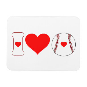 Magnet Flexible J'aime le baseball