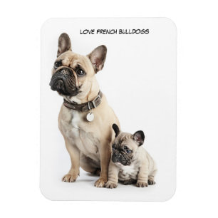 Magnet Flexible J'aime les bouledogues français