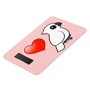 Magnet Flexible J'Aime Les Cockatoos Aux Parapluies