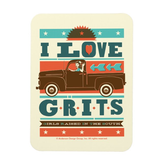 Magnet Flexible J'aime les petits grits (Vertical)