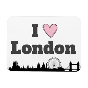 Magnet Flexible J'aime l'horizon de Londres