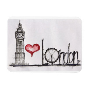 Magnet Flexible J'aime Londres