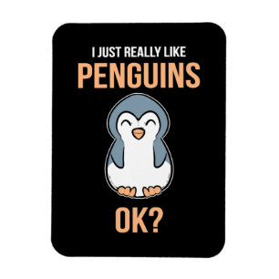 Magnet Flexible J'Aime Vraiment Penguin