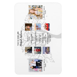Magnet Flexible Jalons d'anniversaire PHOTO COLLAGE Family Tree Ca