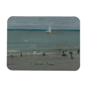 Magnet Flexible James Abbott McNeill Whistler-Coast Scène, Bathers