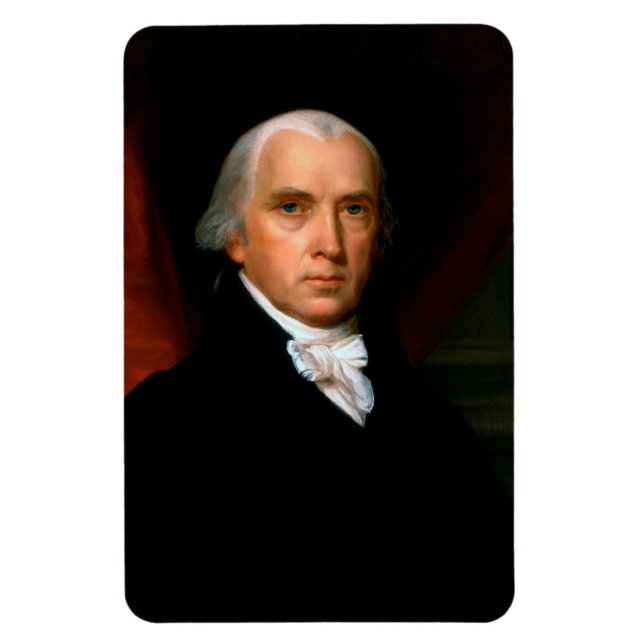 Magnet Flexible James Madison le 4ème président : Amérique colonia (Vertical)