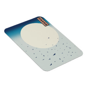 Magnet Flexible Japon hirondelles lune