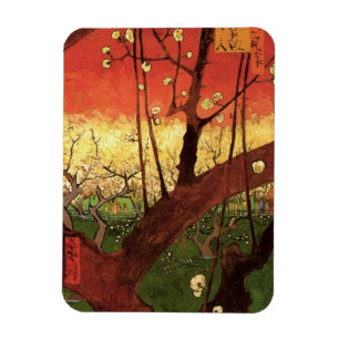 Magnet Flexible Japonisme : Arbre à prune fleuri par Vincent van G