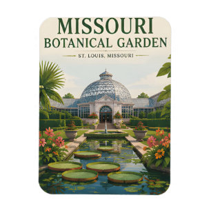 Magnet Flexible Jardin botanique du Missouri - Dôme de verre flora