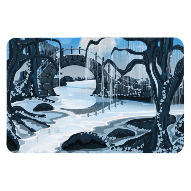 Magnet Flexible Jardin de méditation japonais (Horizontal)