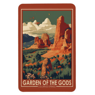 Magnet Flexible Jardin des Dieux Colorado Springs Voyage Vintage