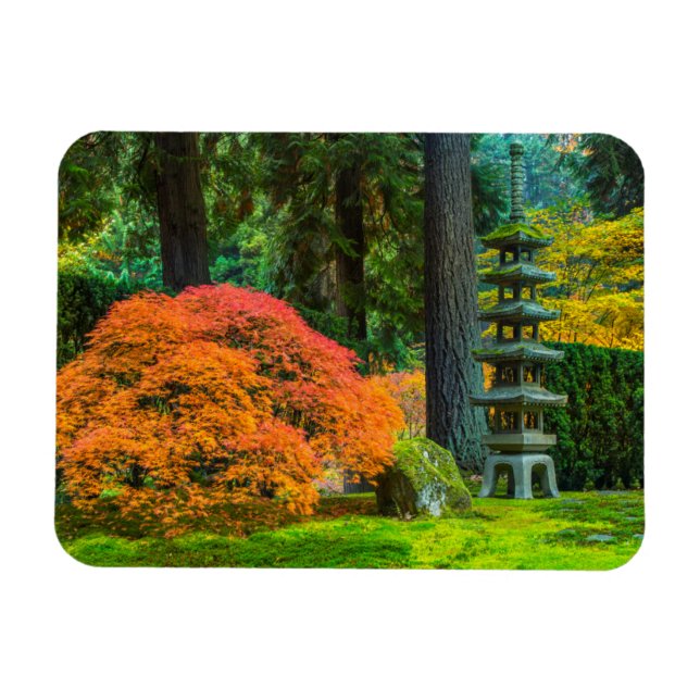 Magnet Flexible Jardins Japonais En Automne À Portland, Oregon (Horizontal)