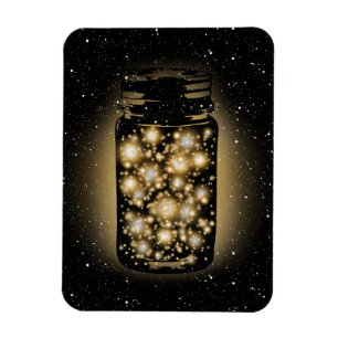 Magnet Flexible Jarre De lucioles Avec Étoiles De Nuit