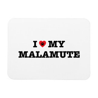 Magnet Flexible J'Coeur Mon Malamute