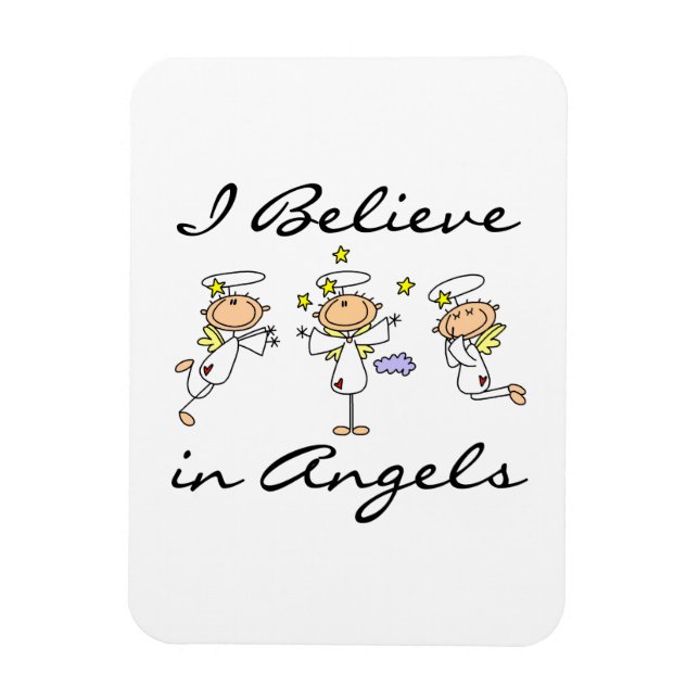 Magnet Flexible Je crois aux t-shirts et cadeaux Angels (Vertical)