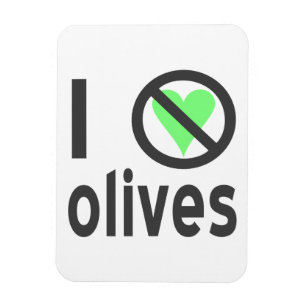 Magnet Flexible Je déteste les olives noires