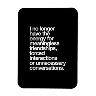 MAGNET FLEXIBLE JE N'AI PLUS L'ÉNERGIE D'UN AMI SANS SIGNIFICATION