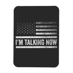 Magnet Flexible Je parle maintenant du débat présidentiel de Trump