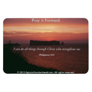 Magnet Flexible Je peux faire toutes les choses Citation biblique
