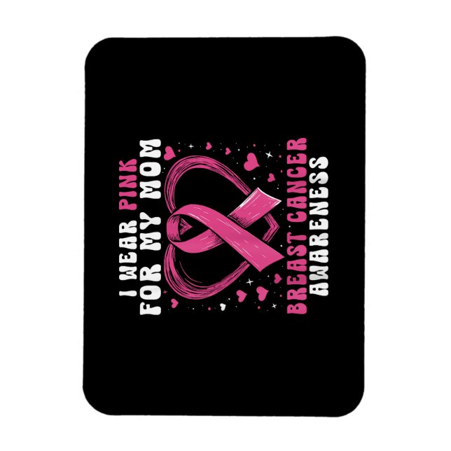Magnet Flexible Je Porte Du Rose Pour Ma Mère Soutien De Sensibili (Vertical)