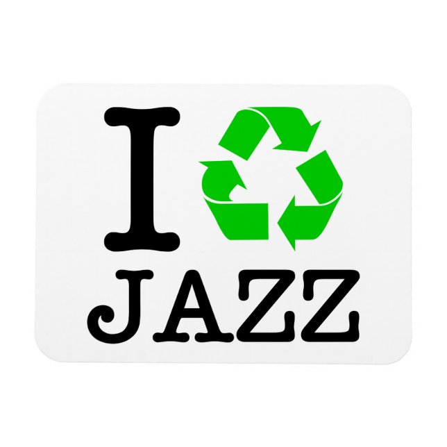 Magnet Flexible Je Recycle Le Jazz (Horizontal)