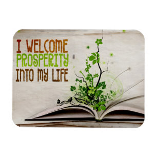 Magnet Flexible "Je salue la prospérité" Motivation Affirmation Fl