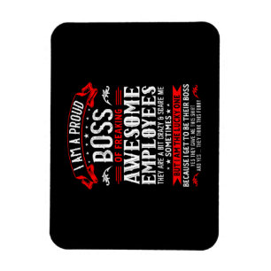 Magnet Flexible Je Suis Un Fier Chef De Freaking Employés Géniaux