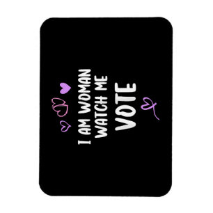 Magnet Flexible Je Suis Une Femme Qui Me Regarde Voter