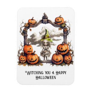 Magnet Flexible Je t'ai raccompagné un joyeux Halloween