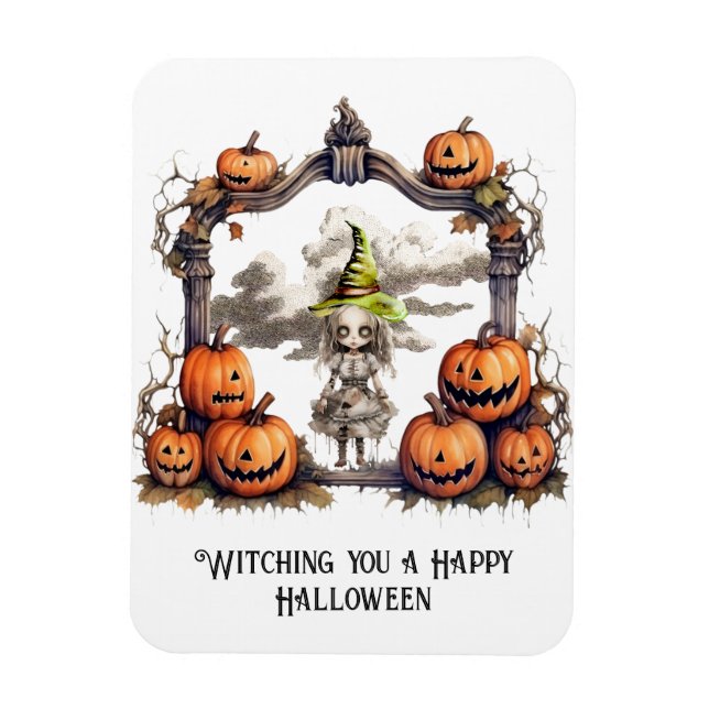 Magnet Flexible Je t'ai raccompagné un joyeux Halloween (Vertical)