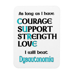 Magnet Flexible Je vais battre Dysautonomia