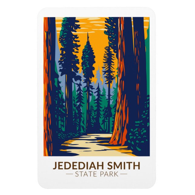 Magnet Flexible Jedediah Smith Redwoods State Park Californie (Vertical)