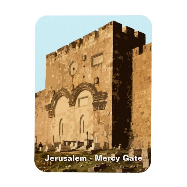 Magnet Flexible Jérusalem - Porte de la Miséricorde (Vertical)