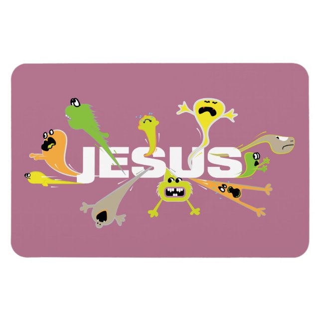 Magnet Flexible Jésus effrayant (Horizontal)